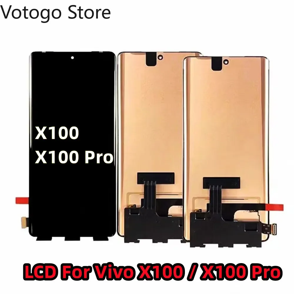 Display Repair For Vivo X100 / X100S Pro 5G Original OLED LCD Touch Screen Digitizer Assembly V2324HA V2324A Replacement Parts