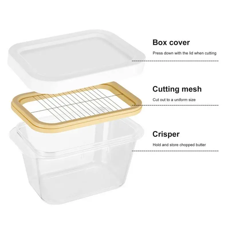 Universal Butter Slicer Cutter Japanese Butter Cutting Box Storage Box With Lid Refrigerator Refrigerated Frozen Cheese Butter