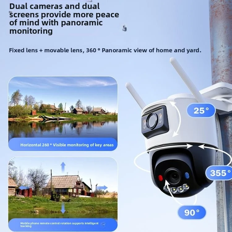 Lecheng 10 million phase element binocular S7F wireless Wif intelligent night vision high definition voice home webcam