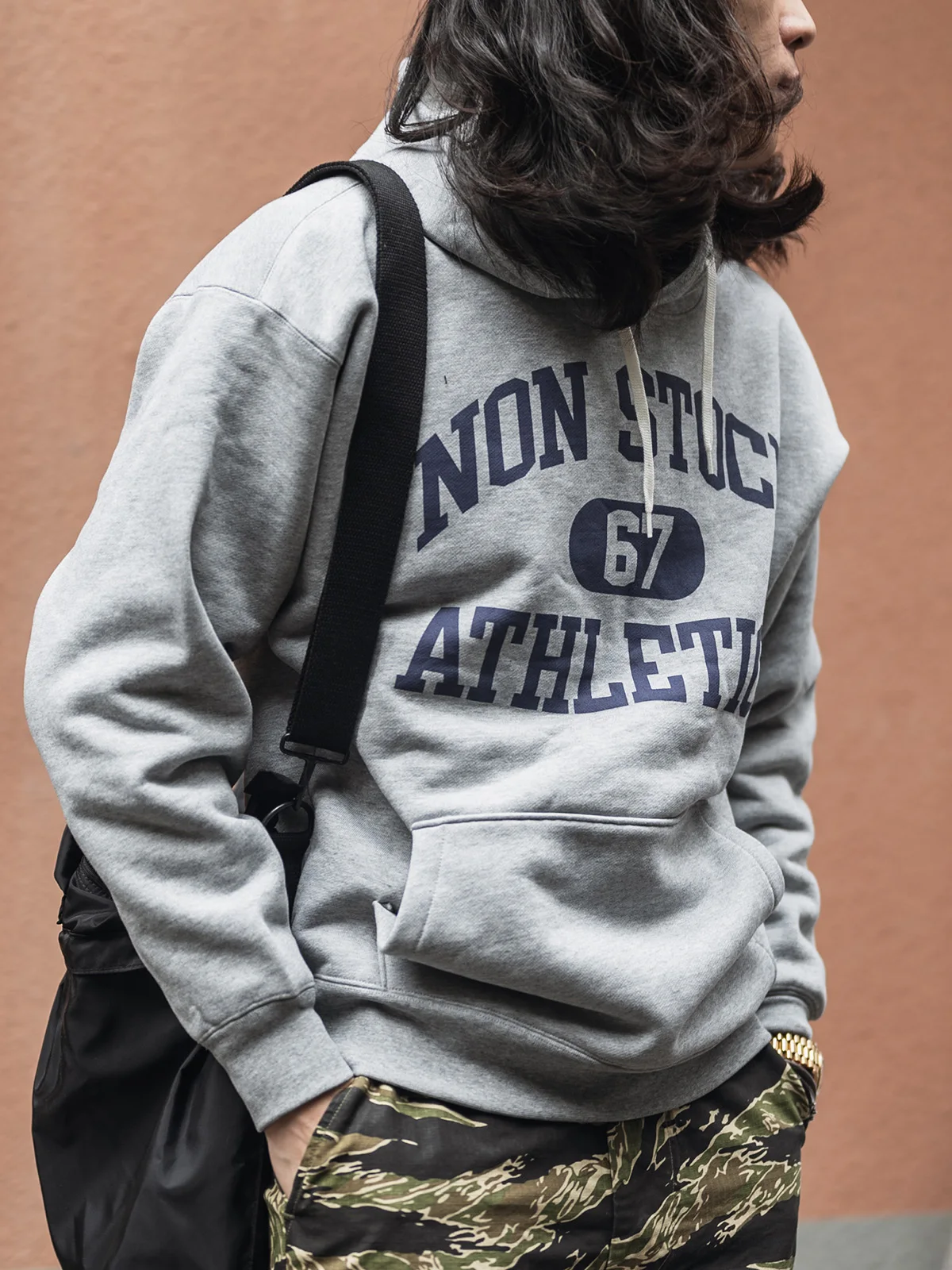 

Свободная толстовка Non Sto из плотного хлопка с круглым вырезом, в американском стиле, молодежная одежда, коллекция Весна-Осень-Зима