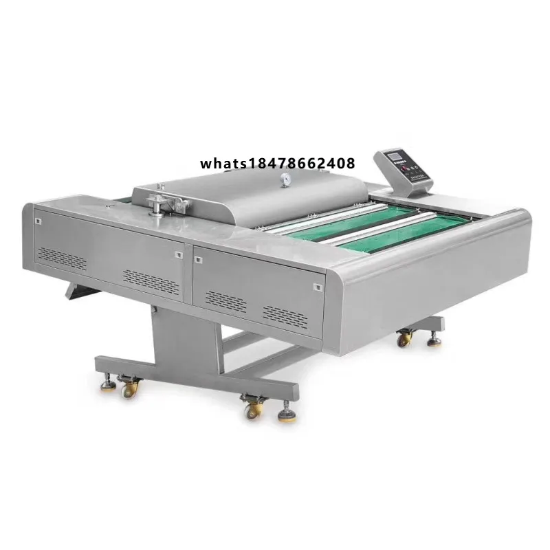 Large Scale Industrial Continuous Cheese Food Vacuum Packaging Machine