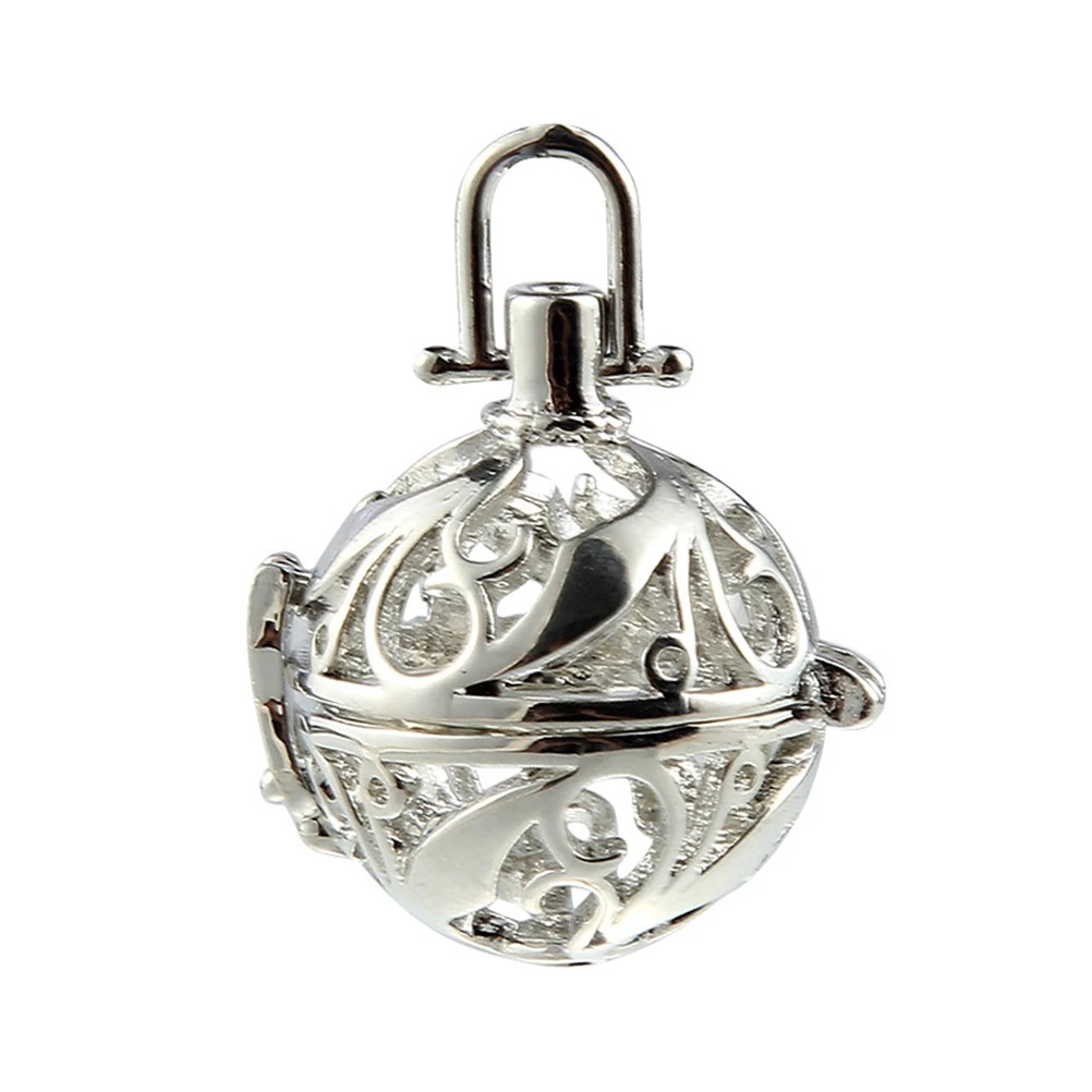 

6pcs Essential Oil Pendant Aromatherapy Hollow Out Ball Necklace Geometric DIY Jewelry Making Accessories Suitable For Earrings