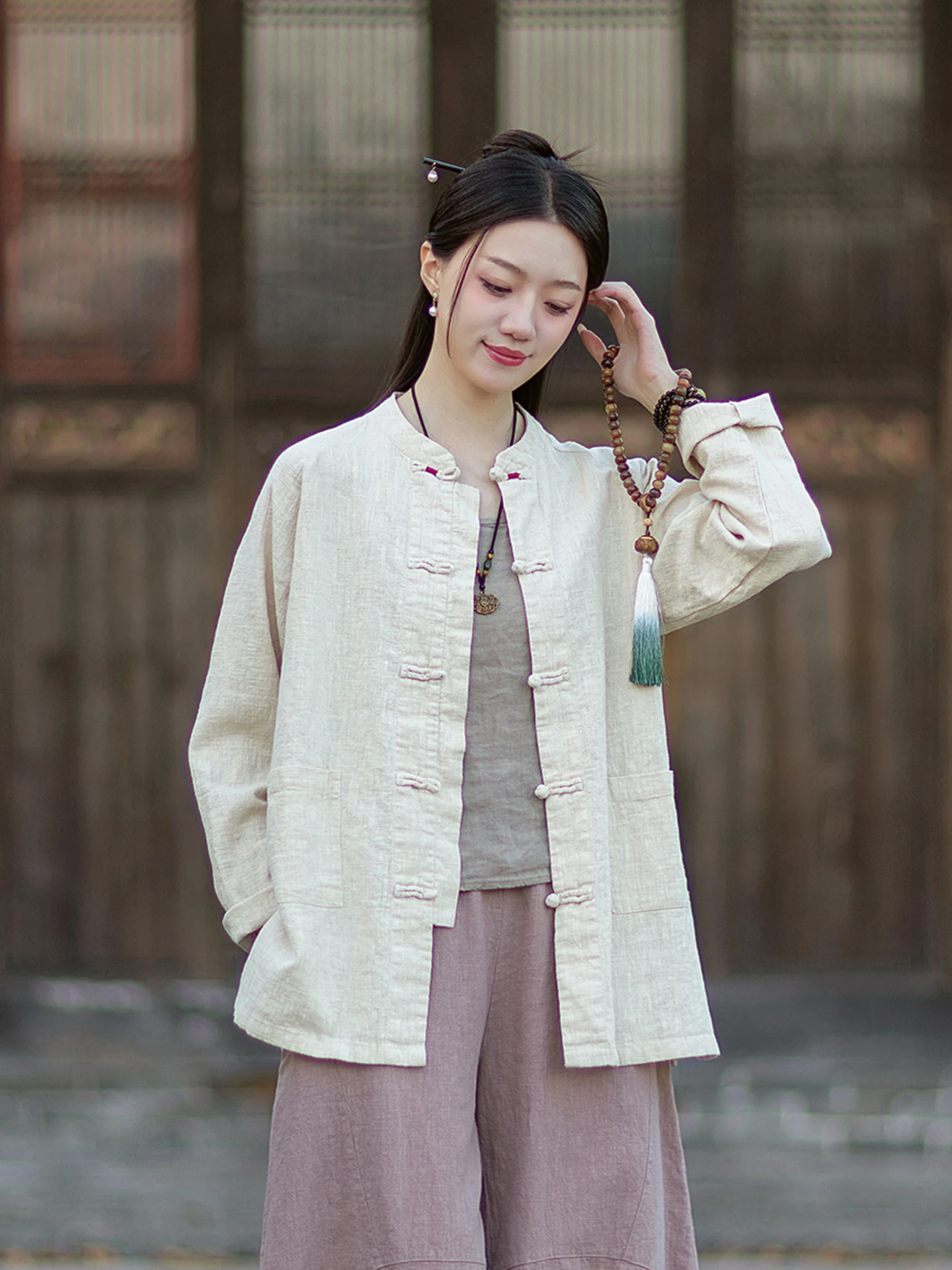 Linen Shirt Breathable - Nowa damska koszula w chińskim stylu