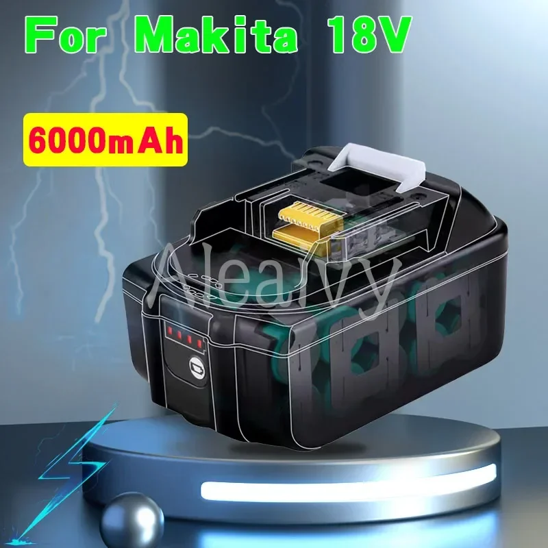 

Brand New 18650 Lithium Battery18V 6.0Ah Replacement Battery for Makita BL1880 BL1860 BL1830 For Chainsaw Electric Drill