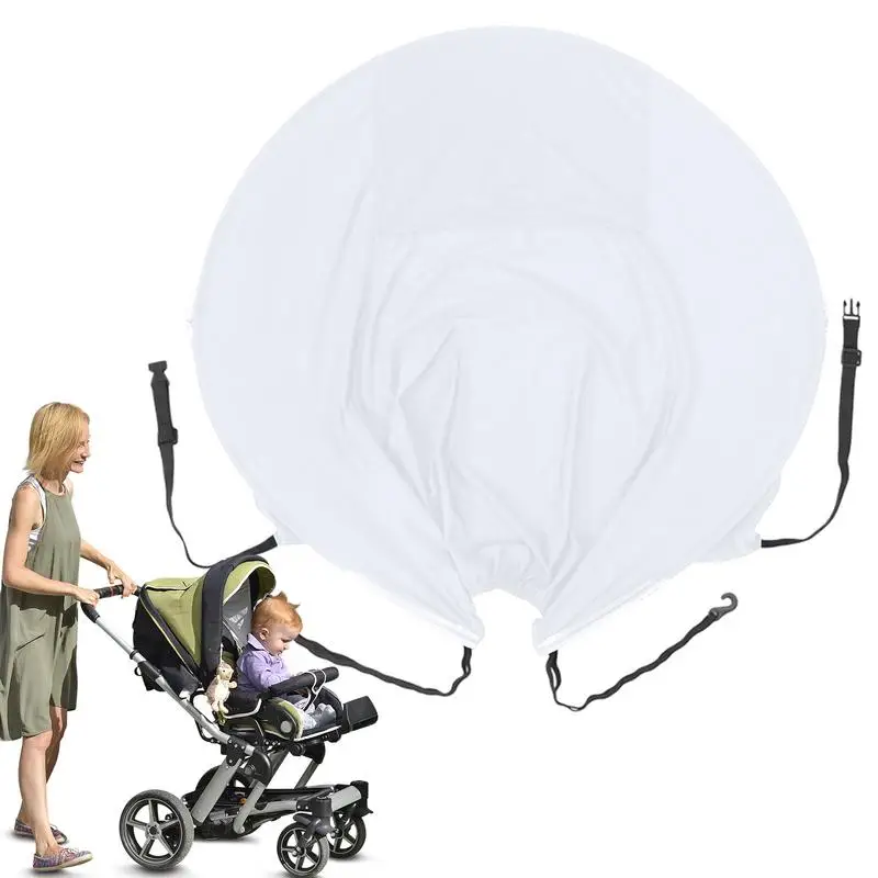 

Sun Cover For Stroller Pushchair Anti-UV Canopy Easy Installation UV Block Stroller Awning Canopy For Walking Camping Picnic