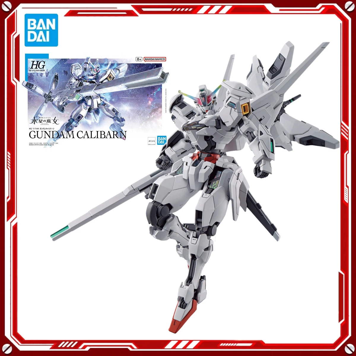 

Bandai Genuine Gundam Anime Model Kits Gundam Calibarn Toys HG 1/144 Action Figure Assembly Model Gift School Christmas Present