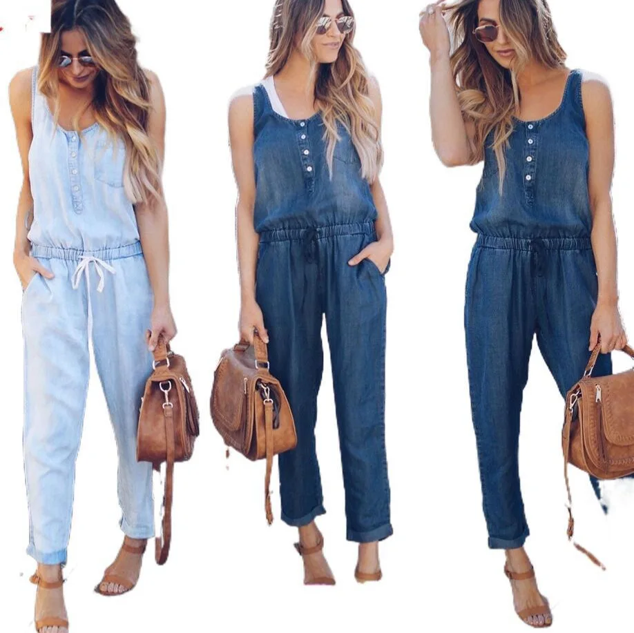 Pantalon slim confortable pour femme, coupe décontractée, taille cintrée, combinaison en jean, jambe droite, pantalon décontracté confortable, capri