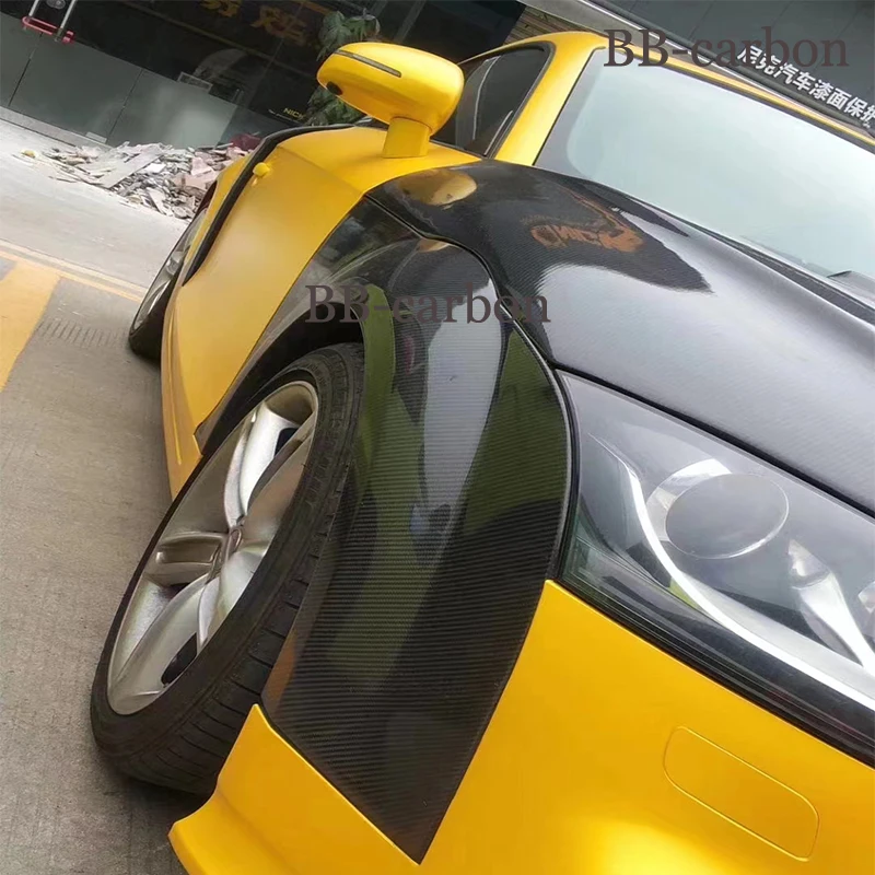 For Audi TT MK2 High Quality Real Carbon Fiber / Frp Unpainted Auto Car Wheel Arch Front Side Fenders Flare 09-11