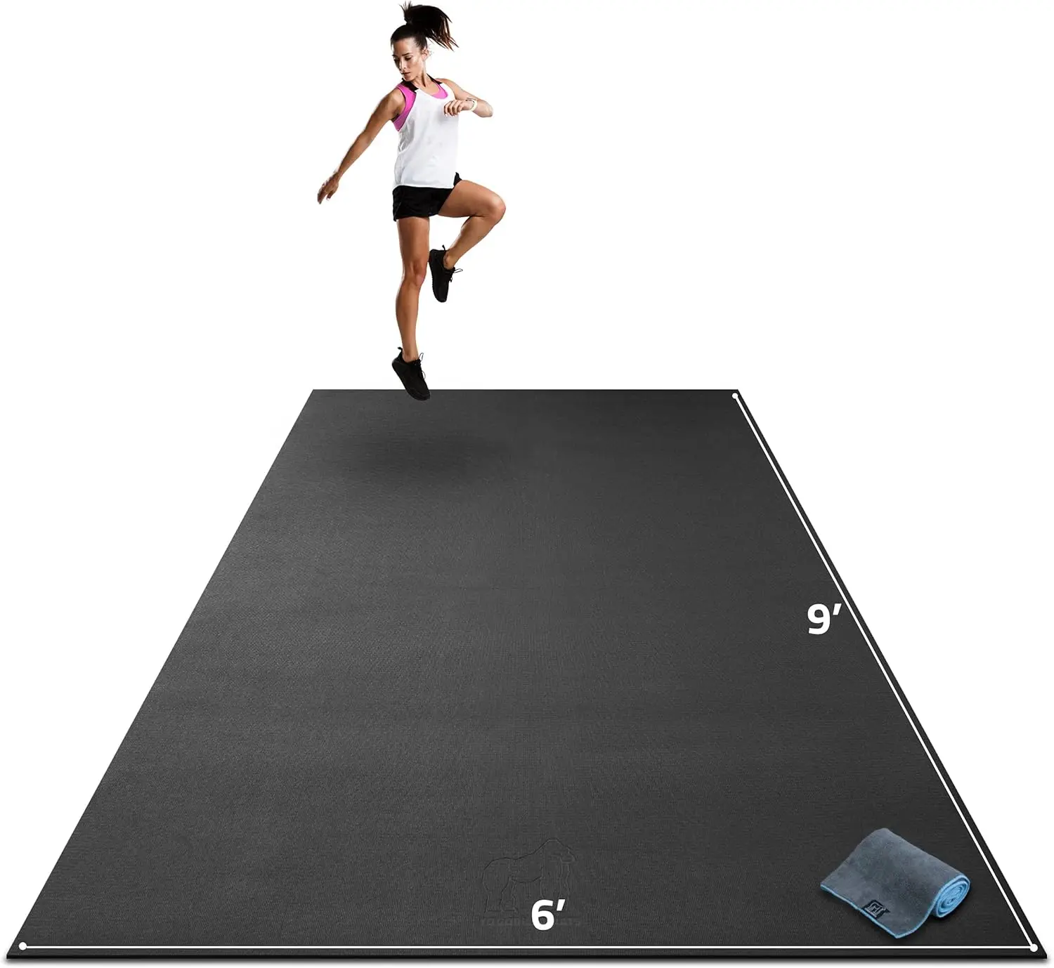 Premium Extra Large Exercise Mat – 9' x 6' x 1/4