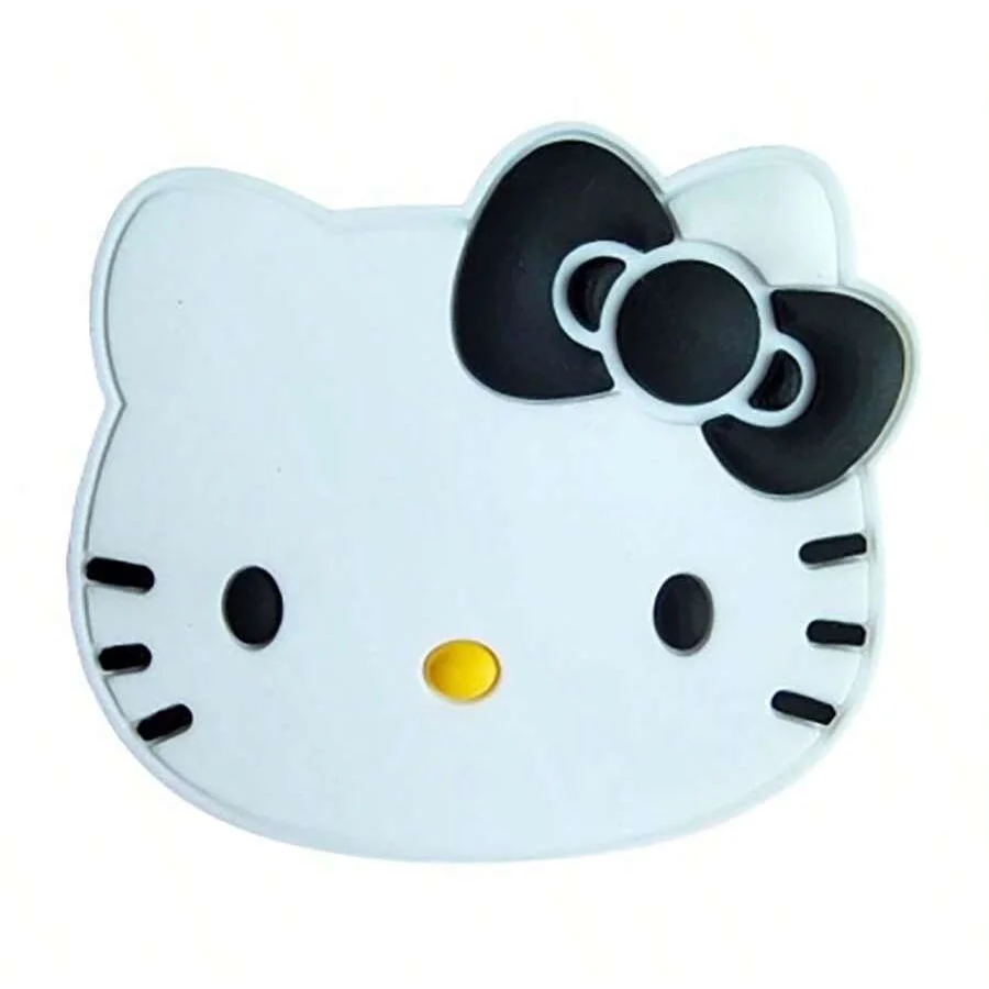 MESUCA 18pcs Black & White Cat Shoe Charms Set For Clogs Bag Bubble Slides Sandals,PVC Shoe Decorations Beach Bag Accessories image 4