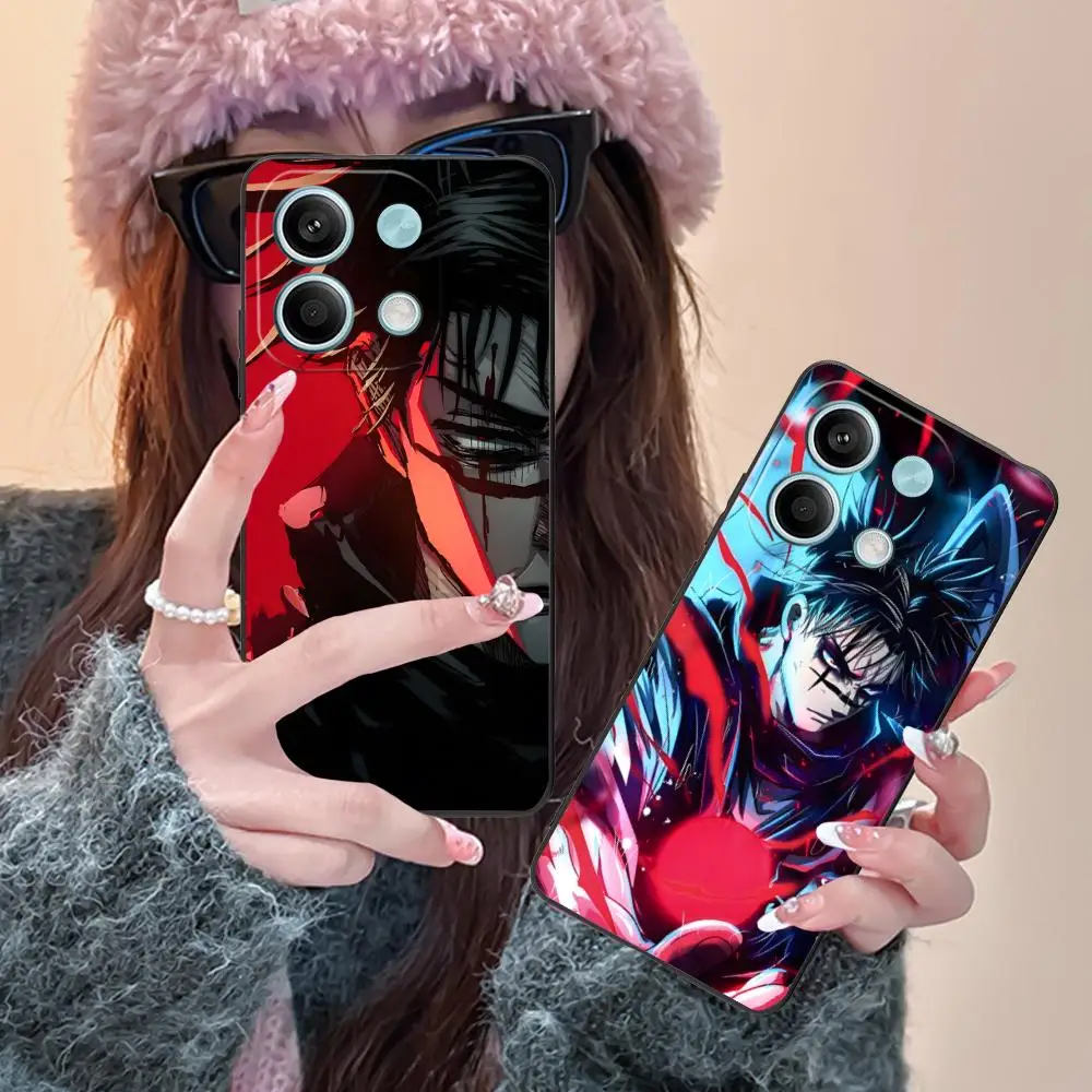 Jujutsu Kaisen Choso قضية الهاتف المحمول ل Xiaomi Redmi 15 14 13 12 A5 3 2 1 C Plus 4G 5G غطاء الطباعة الملونة غطاء الهاتف الذكي