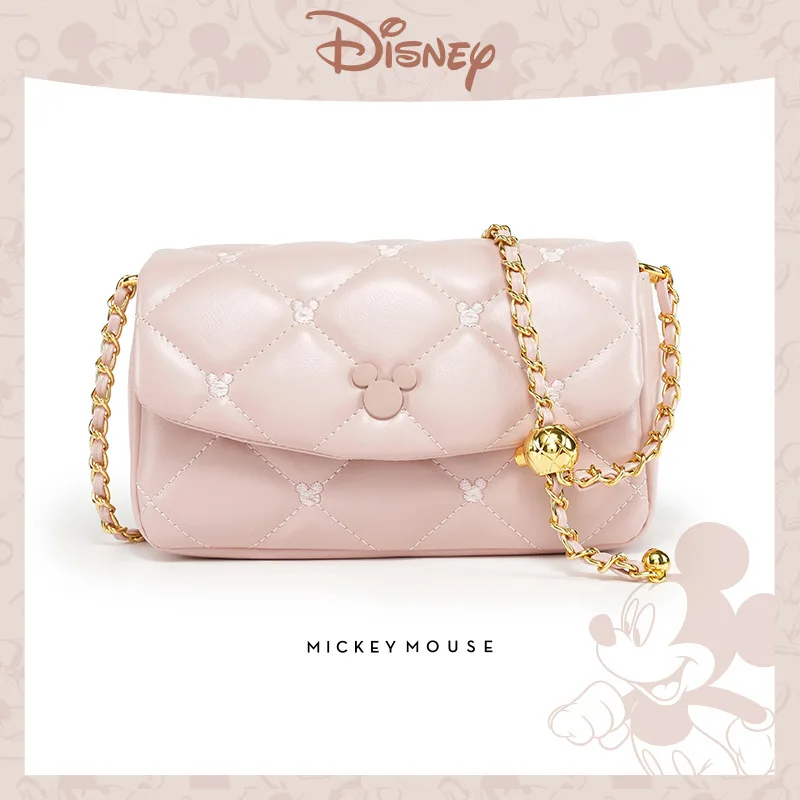 

Genuine Disney Purses And Handbags Original Case Mickey Sweet Commuter Messenger Shoulder Bag Texture Girl Ladies Small Square B