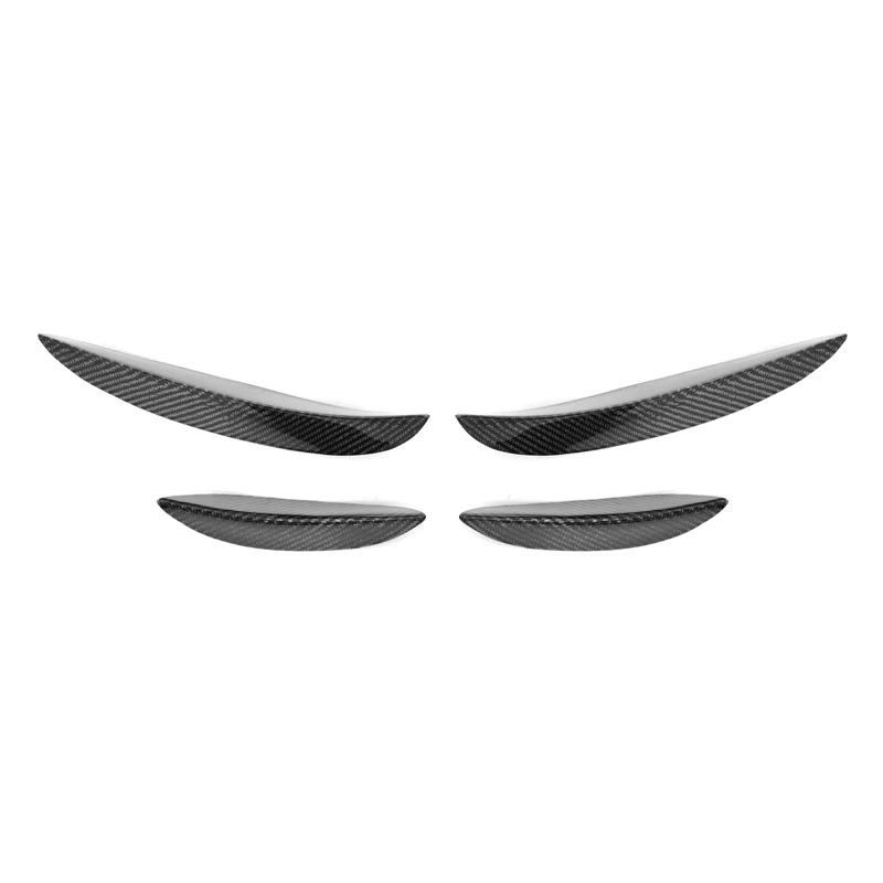 M Performance style carbon fiber front Canards For Mercedes Benz W205 Ture C63S 4-Door 2015-2018 W205 car Side Canards