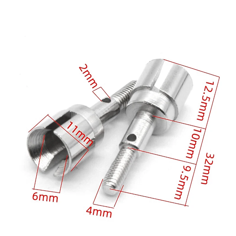 Steel Metal Drive Shaft 89.5mm Dog Bone 08029 & Stub Wheel Axle 02033 for HSP 94111 1/10 RC Car Upgrade Parts