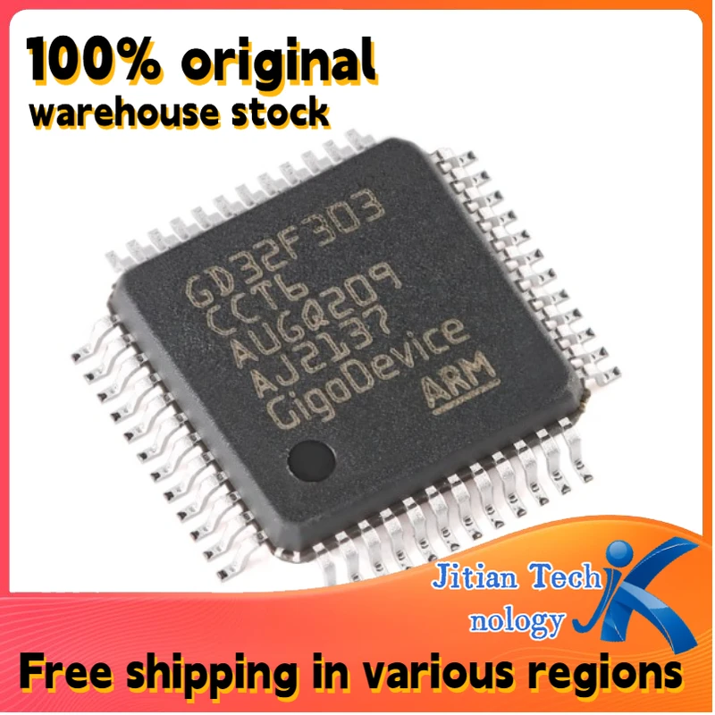 100% New 10PCS GD32F303CCT6 D32F303 LQFP-48 Channel direct sales Welcome to purchase