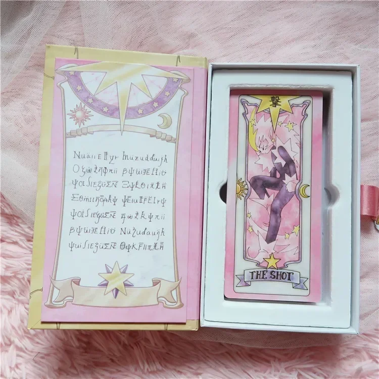 Cardcaptor Sakura Clow Card SAKURA CARD Cosplay Kinomoto Tarot Magic Book Versions Set in Box Props Collectibles Gift