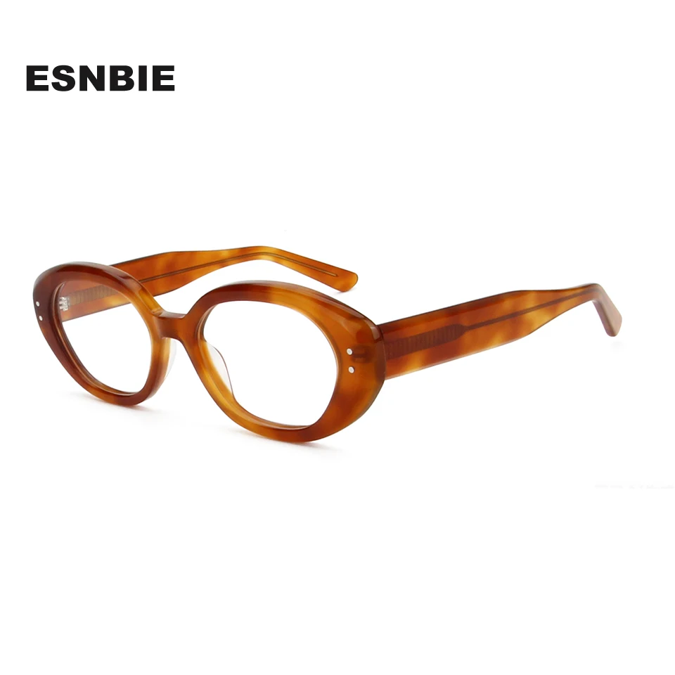 

Trend Oversize Acetate Cat Eye Optical Glasses Frames For Women Oval Non-Prescription Eyeglasses Female Monturas De Lentes Mujer