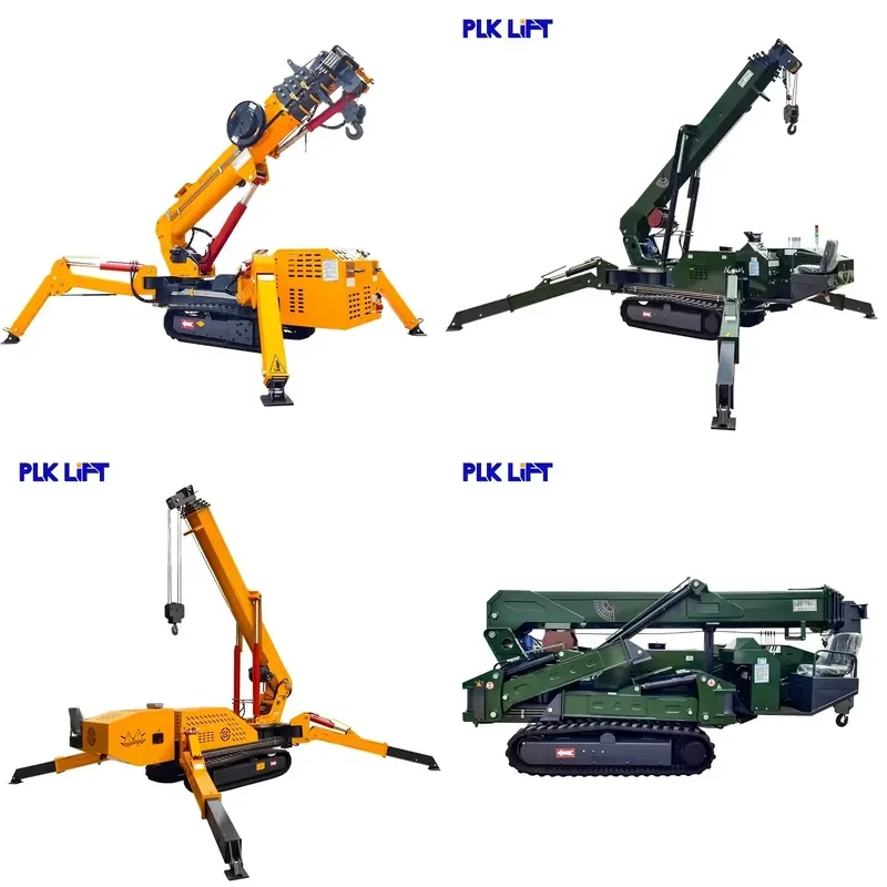2026 CE PLK 1.2T 3T 5T 8T 12T 14T CE Marked Crawler Hoist Hydraulic Telescopic Track Spider Crane