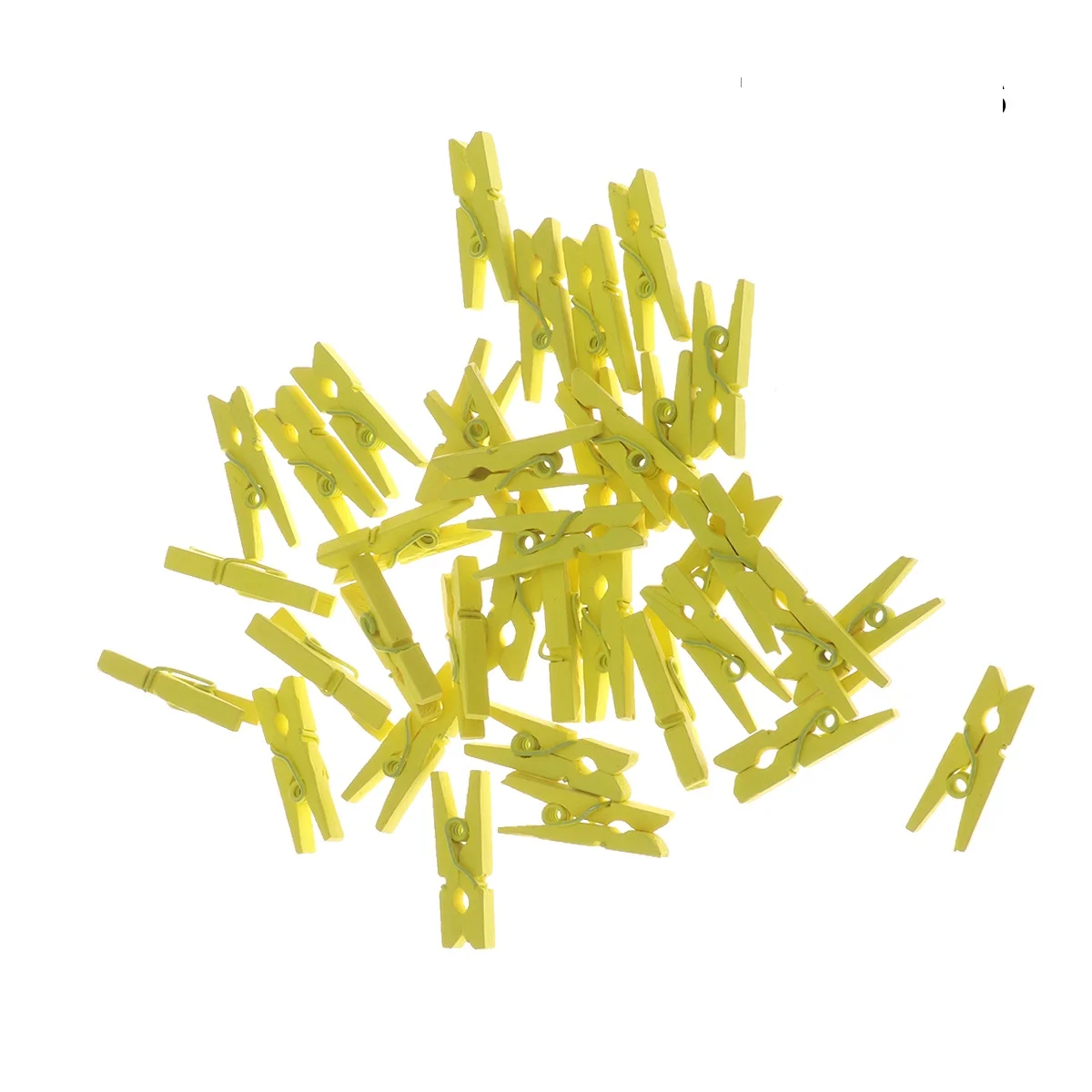 

100 Pcs Wooden Pegs Craft Clips Clothespins Natural Wood Clothes Pins Photo Holder Home Decor Holiday Utility