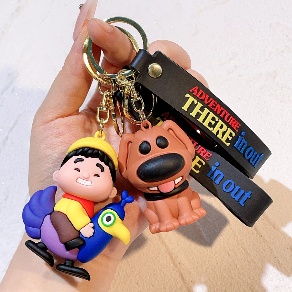 

Disney Up Travel with the house Adventure glass cabochon keychain Bag Car key chain Ring Holder Charms keychains gift