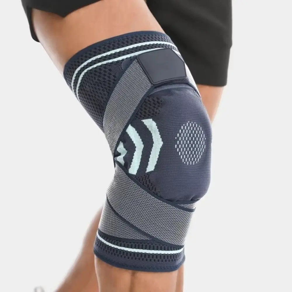 

Silicone Knee Pads Sports Knee Pads Spring Support Adjustable Straps Basketball Straps Breathable Lightweight Leg Warmers