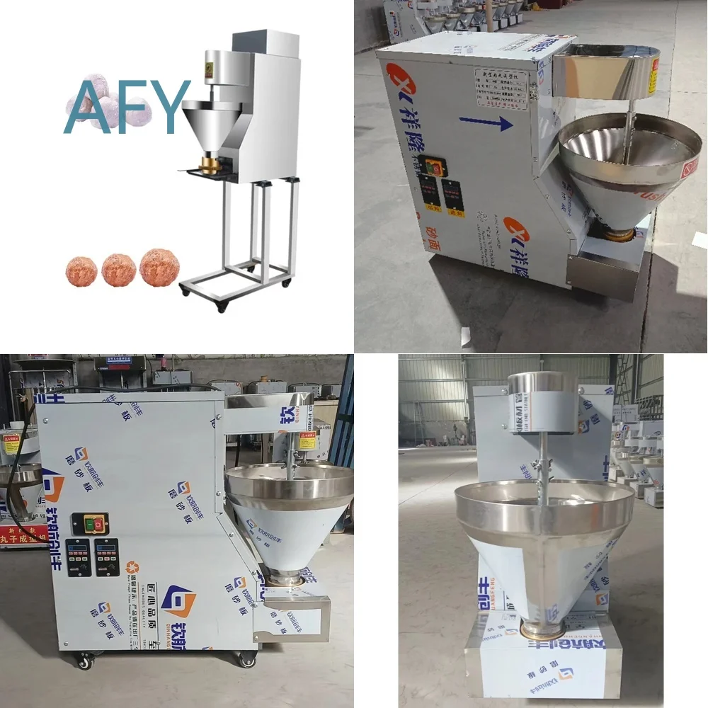Automatic Meatball Maker Machine for 20mm 25mm 30mm Diameter Meat Balls Fish Balls Sausage Stuffer Food Forming Tool Kitchen
