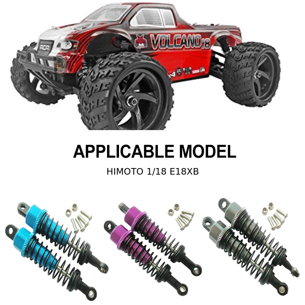 1/18 Aluminum Alloy Wear-resistant Front Rear Shock Absorber For HIMOTO E18XB E18XBL E18DB E18DBL E18MT E18OR E18ORL RC