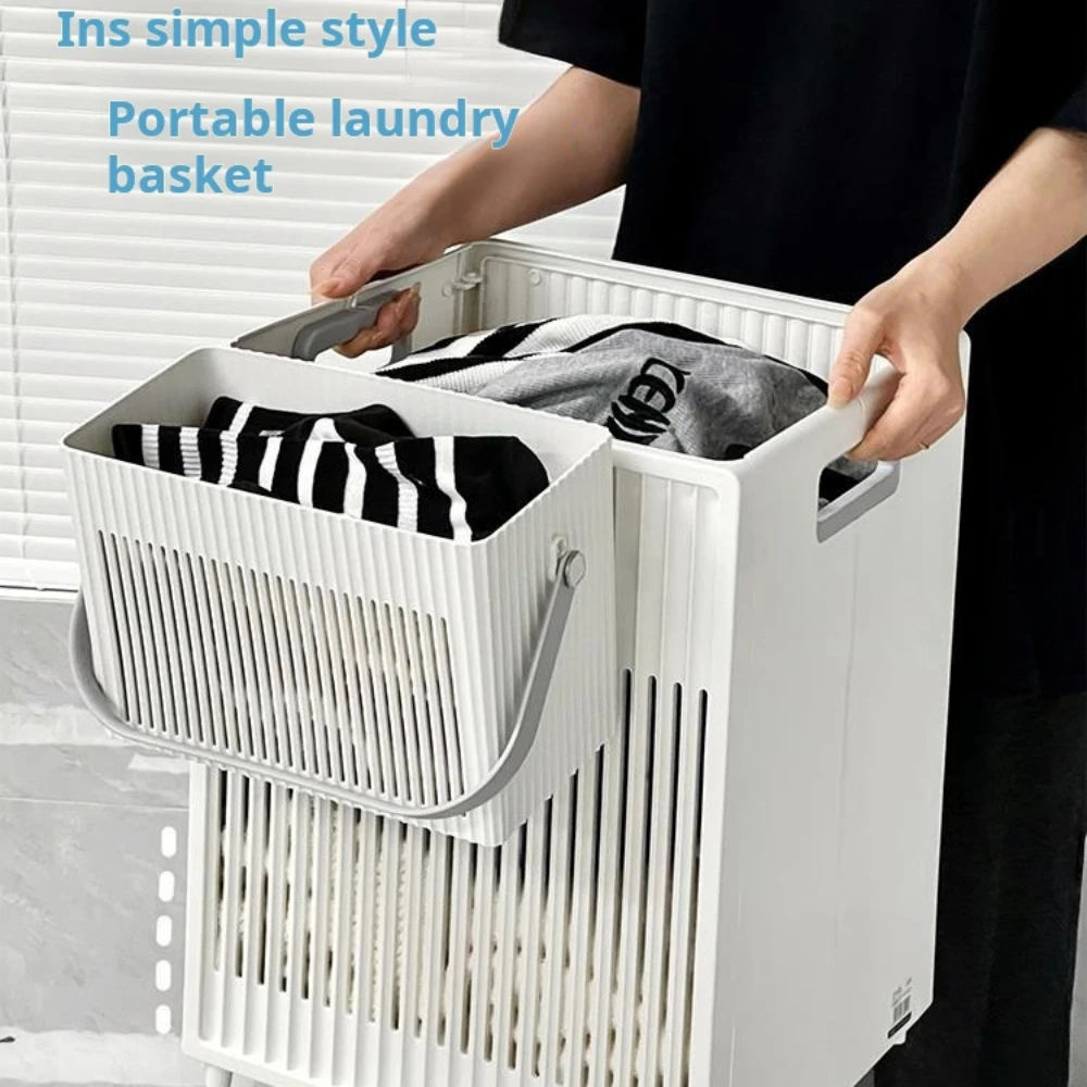 Dirty Clothes Basket Clothing Storage Basket Household Clothes Basket Bathroom Storage Ins Large Capacity Laundry Basket