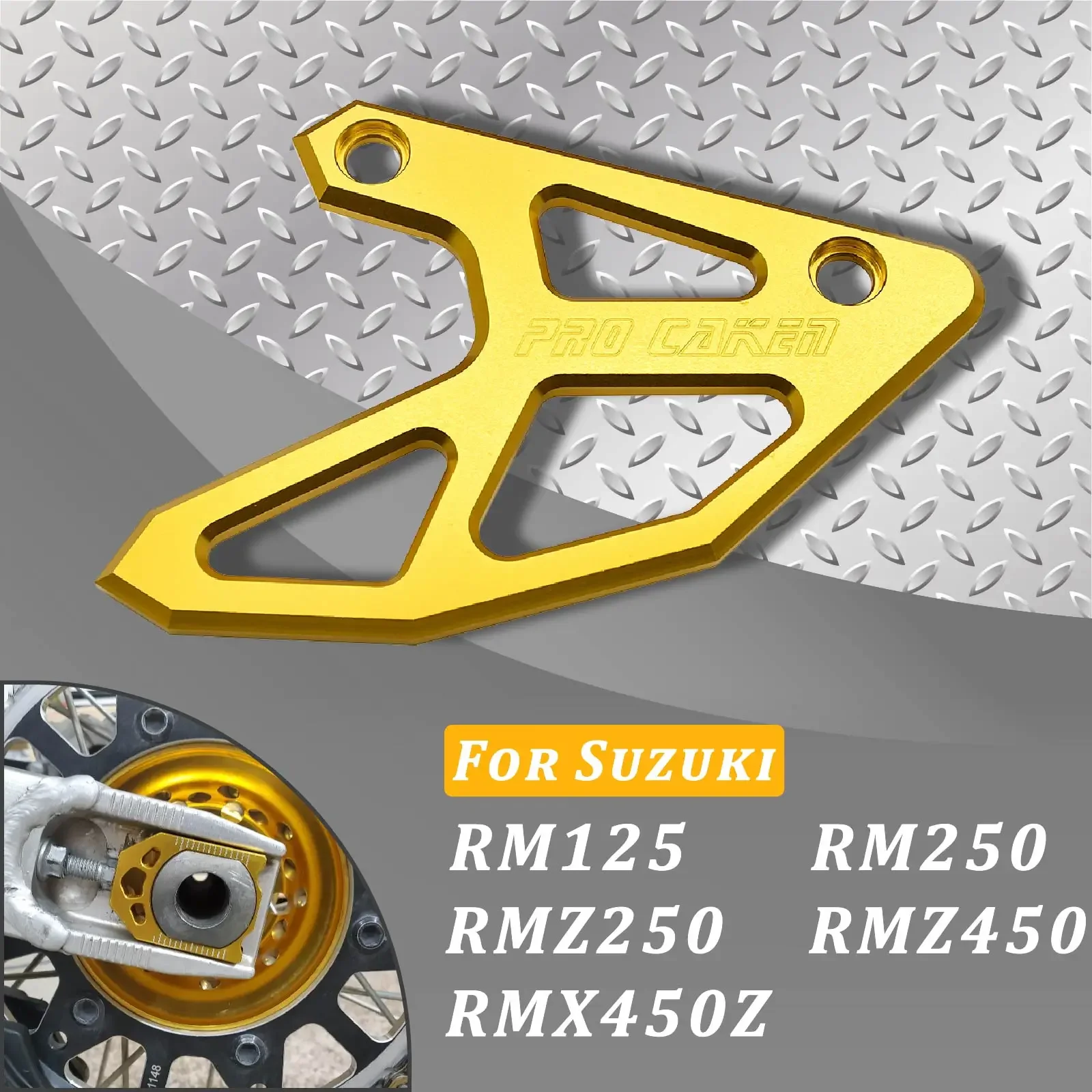 

Motorcycle CNC Rear Brake Disc Guard Protector Cover For Suzuki RM125 RM250 RMZ250 RMZ450 RMX450Z RM 125 250 Z250 Z450 RMX 450Z