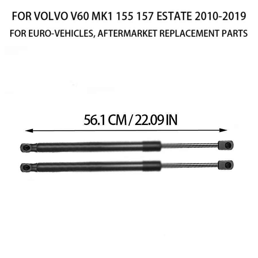 2 قطعة الدعامات الغاز الباب الخلفي الخلفي لفولفو V60 MK1 155 157 العقارية 2010-2019 31297080