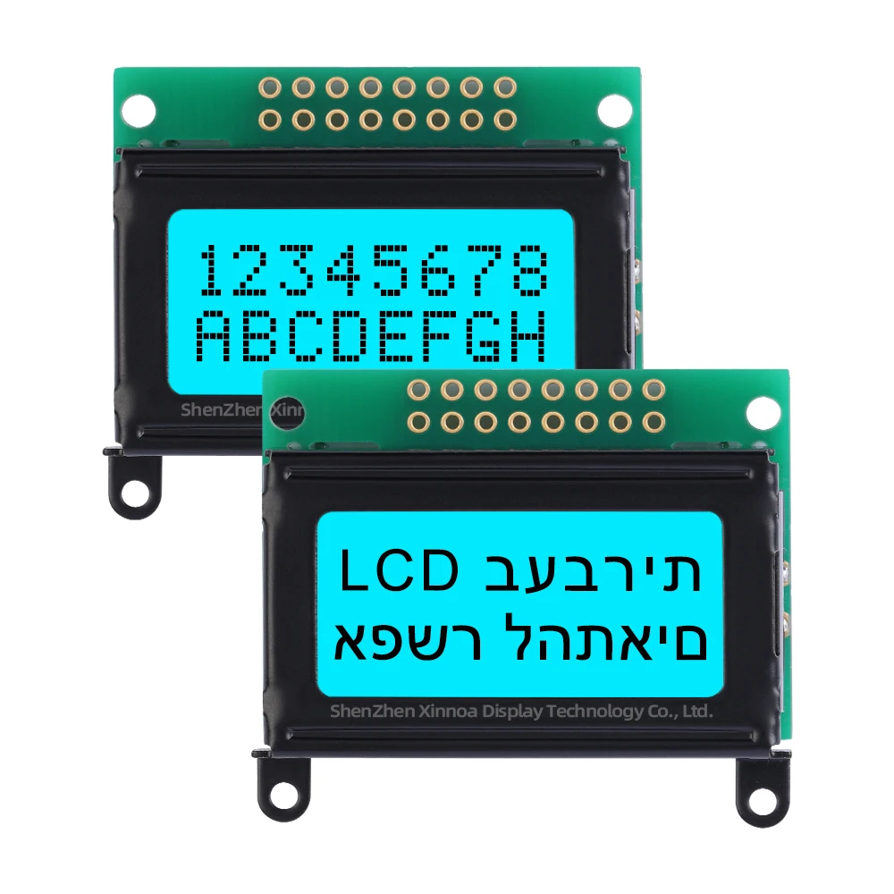 จอแอลซีดีแสดงผลแบบขนาน51ไมโครคอนโทรลเลอร์ Stm32 02*8แรงดันไฟฟ้า LCD 3.3V ST7066U สีส้มอ่อนสีดำตัวอักษรยุโรป0802C โมดูล LCD