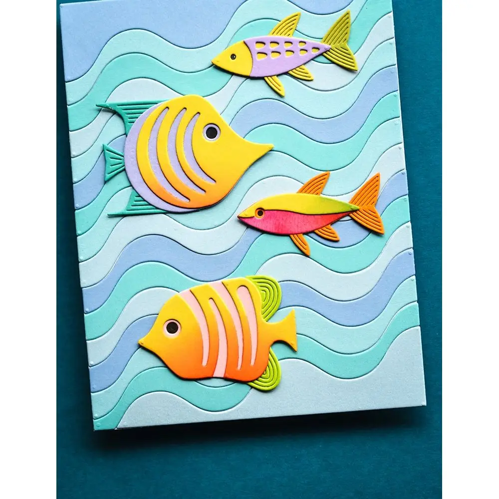 Summer Sea Fish Bird Seagull Metal Cutting Dies DIY Scrapbook Embossed Handcraft Paper Card Album Craft Template Decoration