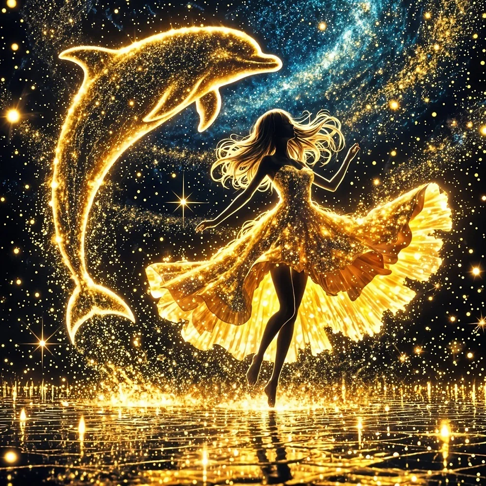 EverShine DIY Diamant Malerei Mädchen 5D voller Bohrer Mosaik Delphin Tier Stickerei Porträt Handwerk liefert Erwachsene Home Decor