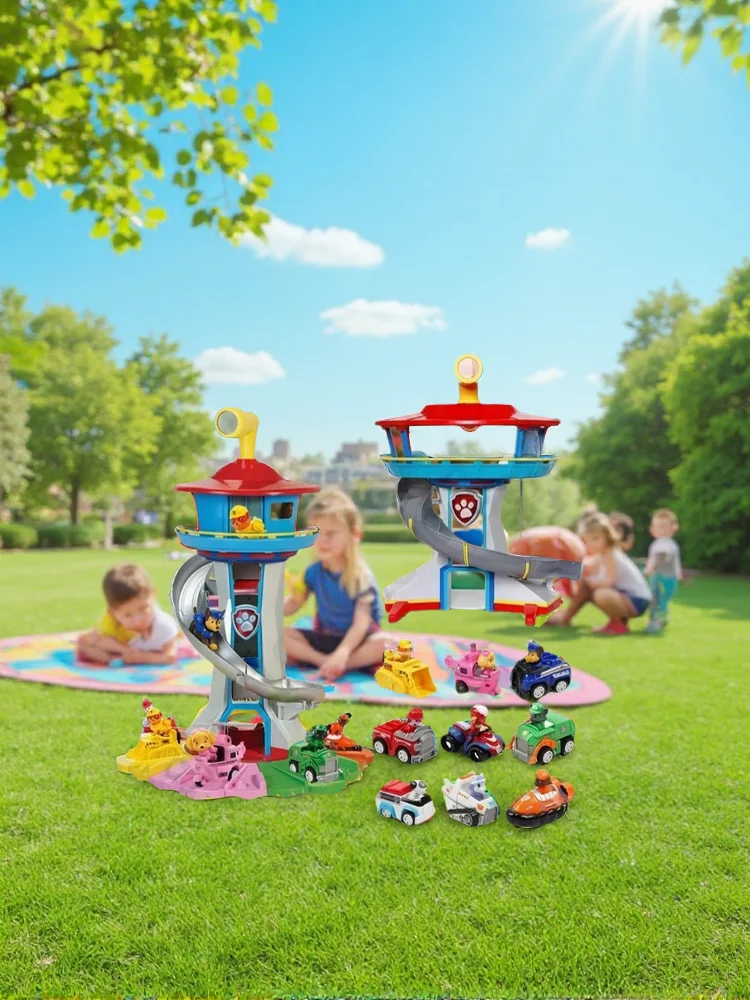 Paw Patrol Spielzeugset Charakterfiguren zum Zusammenbauen für Halloween, Weihnachten und Schultage als Geschenke Cartoon-Anime-Figuren