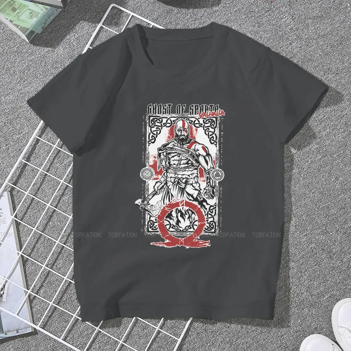 God Of War Kratos TShirt for Woman Girl Ghost Of Valhalla Basic Summer Tee T Shirt Novelty Fluffy