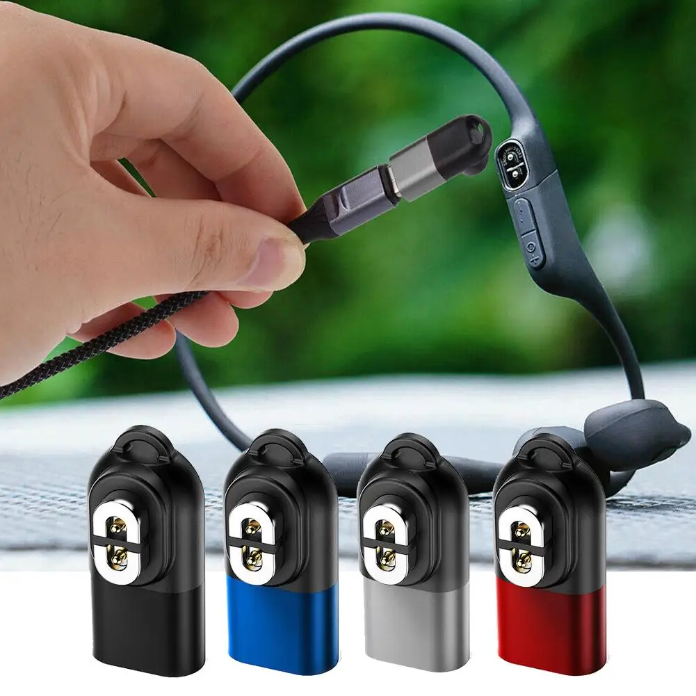 

Magnetic Charger Headphones Charging Adapter 90 Degree Bending Connector For Shokz AS800/S803/S810/AS700 Q5Y1