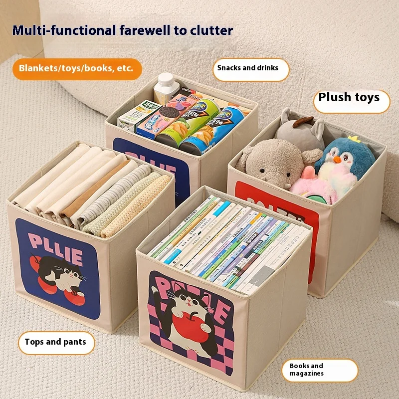 

Toy Storage Box, Foldable Sundries Storage Basket, Large-capacity Clothing Storage Box, Drawer-type Fabric Box