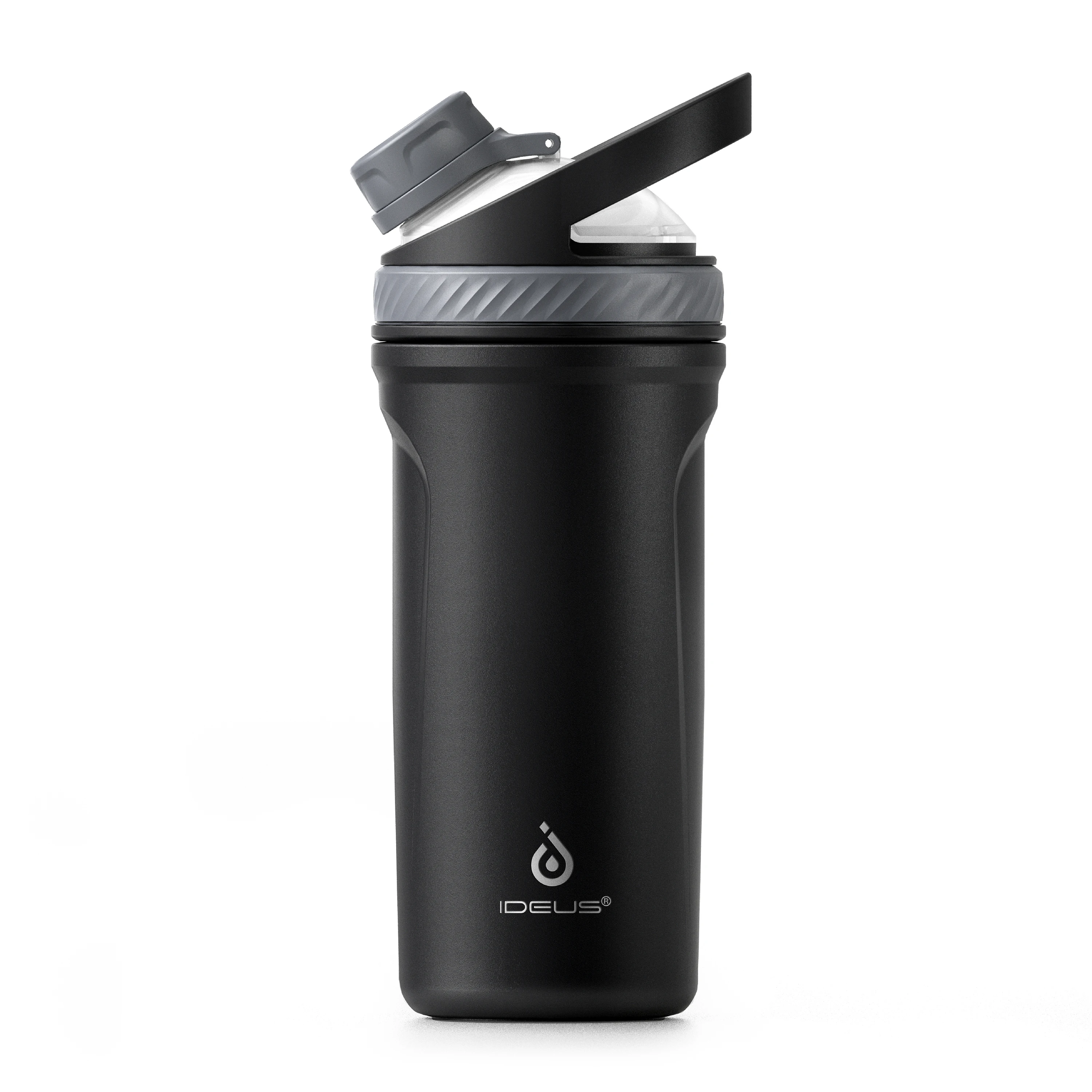 

ideus Protein Shaker Cup 710 мл Изолированная чашка из нержавеющей стали Tritan Ball Портативная спортивная чашка для воды, подходит для тренажерного зала