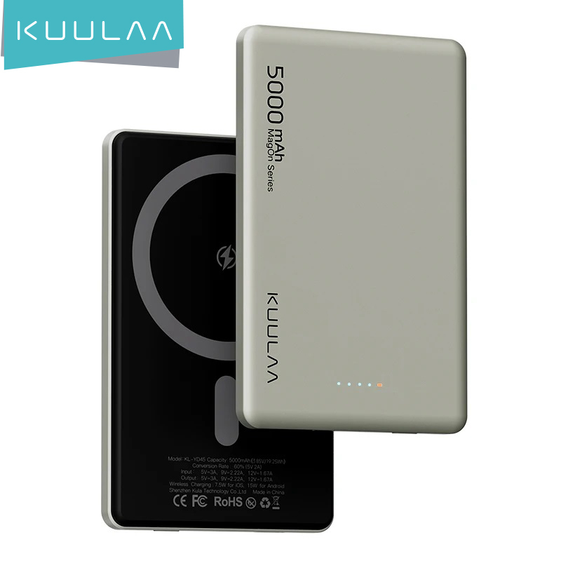  KUULAA CCC Magnetic Power Bank 5000mAh Wireless Phone Charger External Battery Fast Charging For iPhone 17 16 15 14  PowerBank 