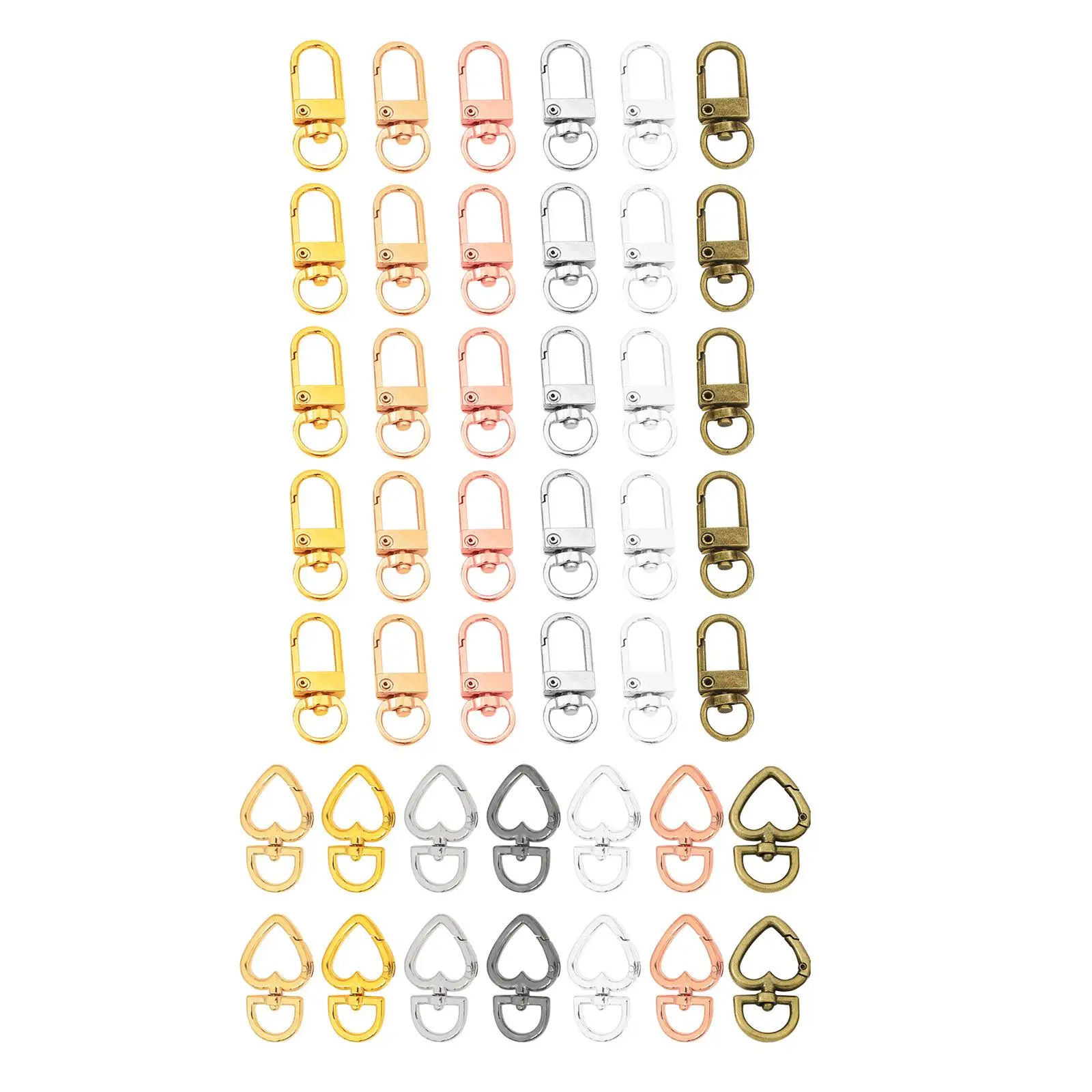 

Lobster Claw Clasps Swivel Buckles Small Size for Keychain Jewelry Findings