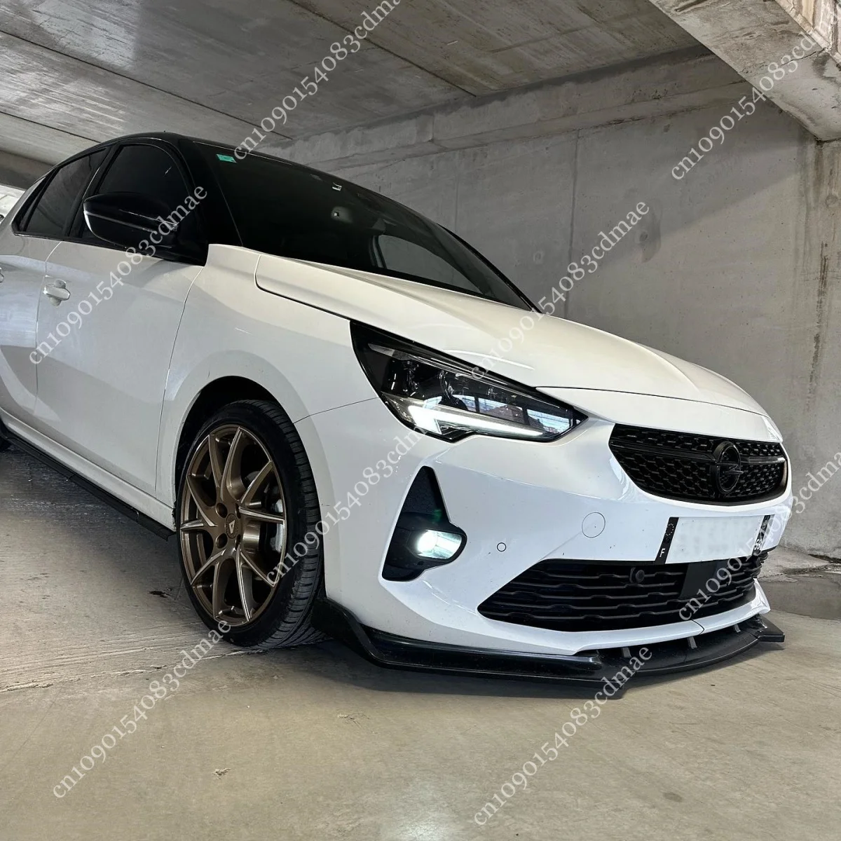 Difusor divisor de labio del alerón del parachoques delantero para Opel/Vauxhall Corsa F P2JO pre-facelift 2019-2023 Auto falda cuerpo Aero Kit Tuning