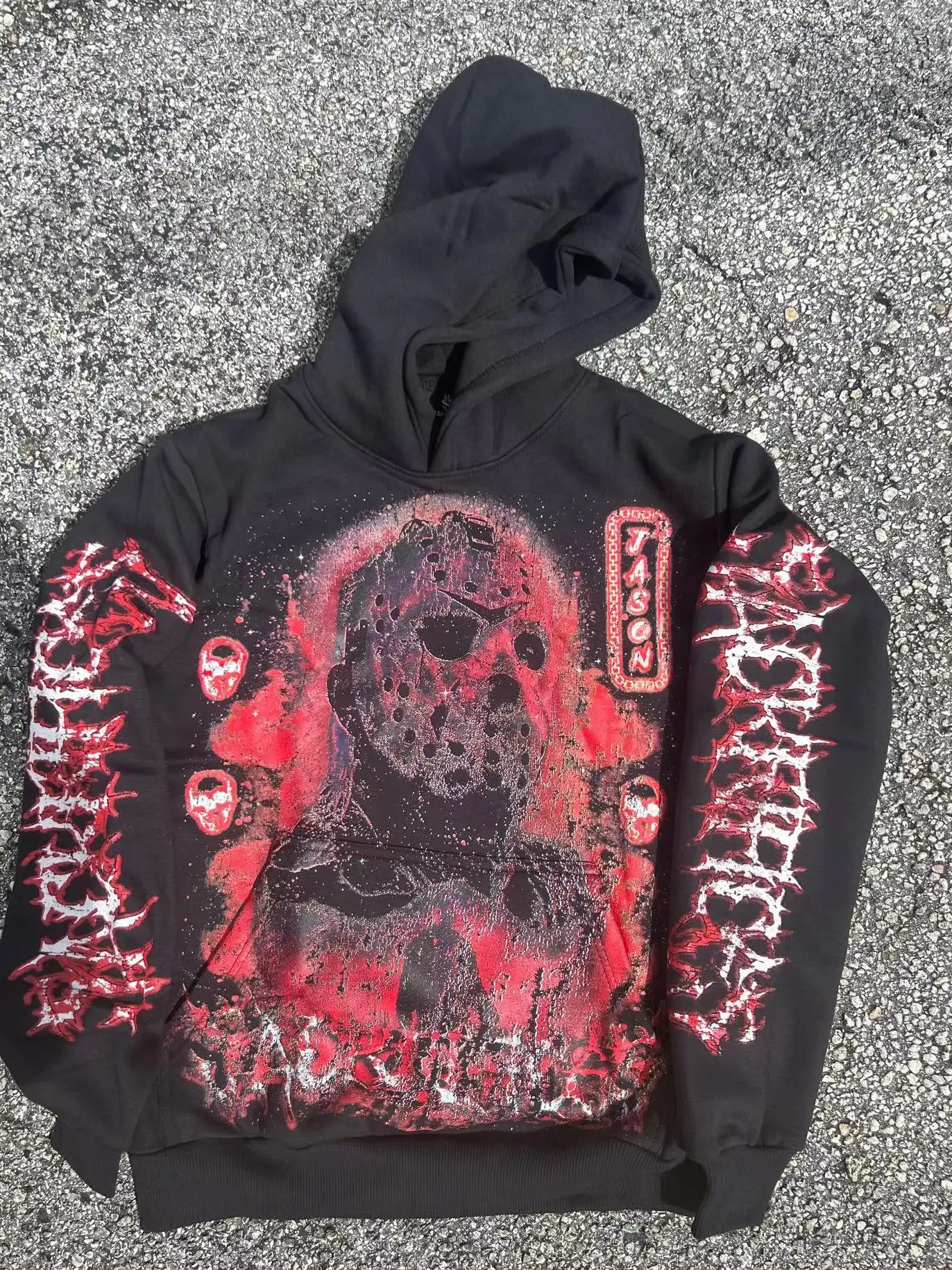 Y2k Hoodie Punk Gothic Skulls Printing Hip Hop Casual Sweatshirt New Selling Personality Fashion Hoodies Women Men Streetwear