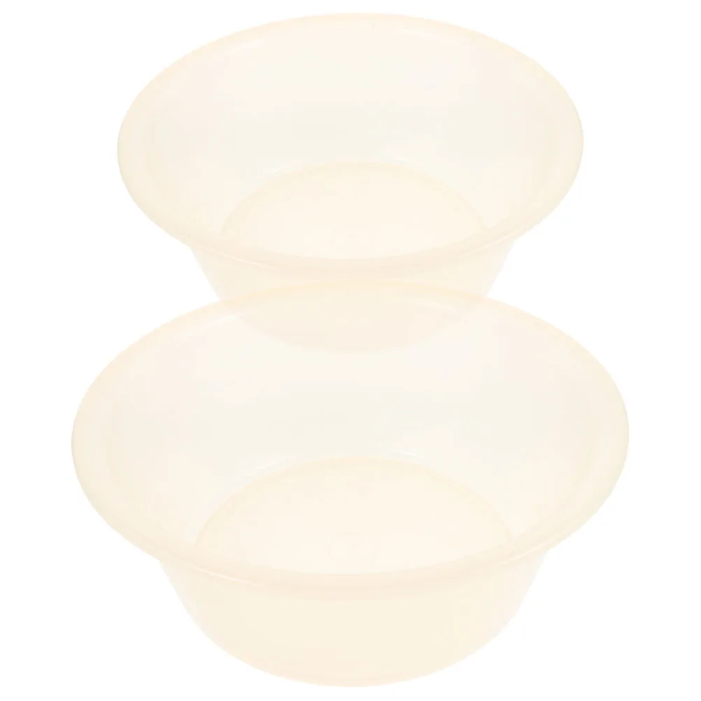 

2pcs Large Transparent Foot Wash Basin Plastic Soak Tub Face Washing Bucket Multifunctional Durable Spa Footbath Easy Clean For