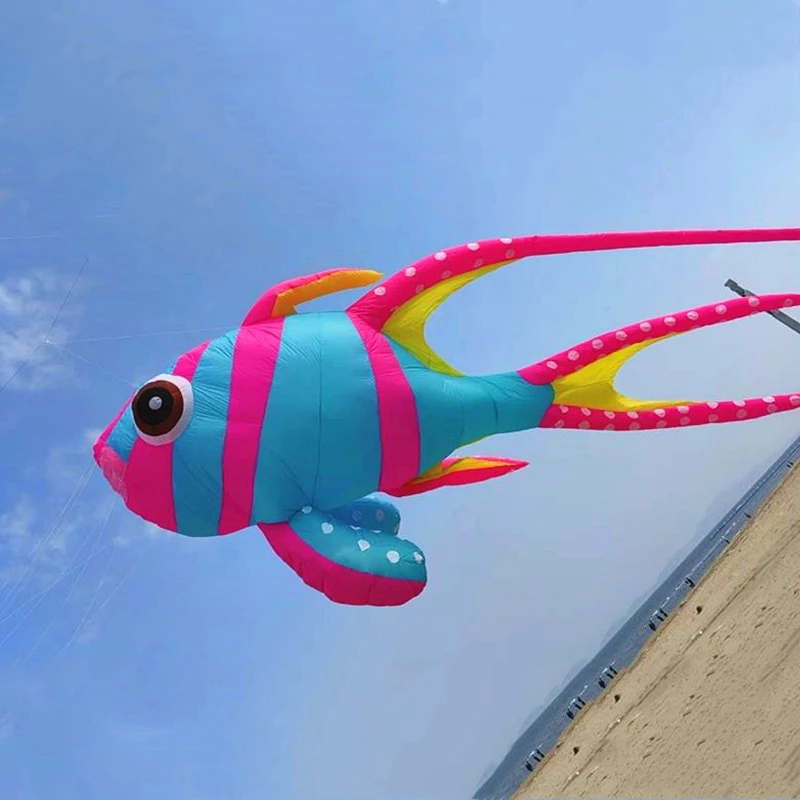 Free Shipping fish kites flying kites pendant kites windsocks outdoor fun toys kite line toy sports kite surfing fishing sling