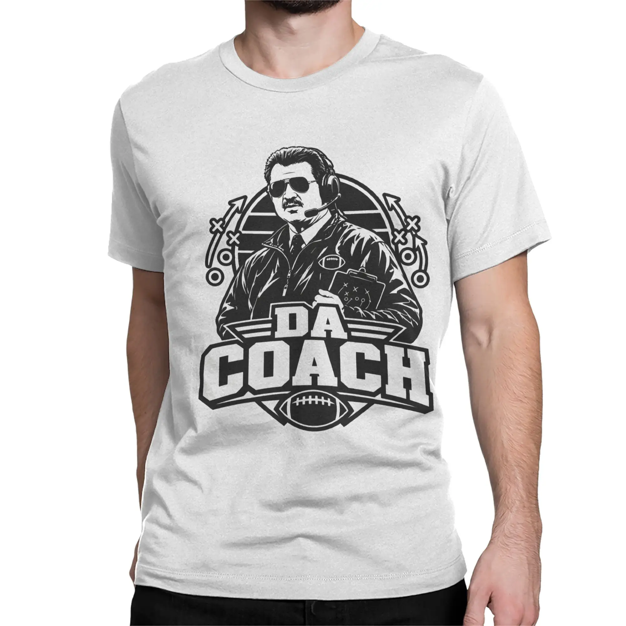 Men Women's T-Shirts Mike-Ditka Da-coach Novelty Pure Cotton Tees Short Sleeve  T Shirts Round Collar Tops Party