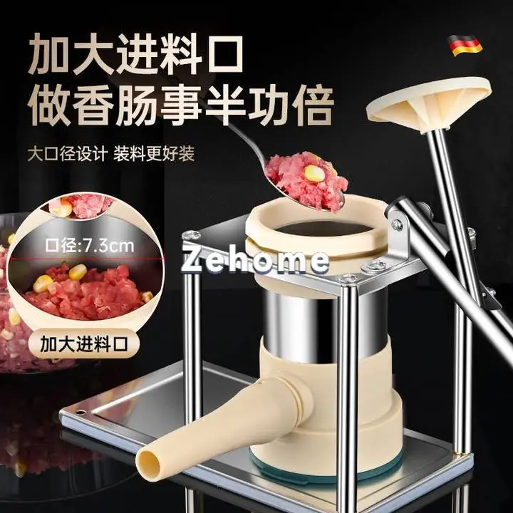 New Vertical Stainless Steel Enema Home Press Meatballs Homemade Hand Tools Sausage Sausage Enema Artifact