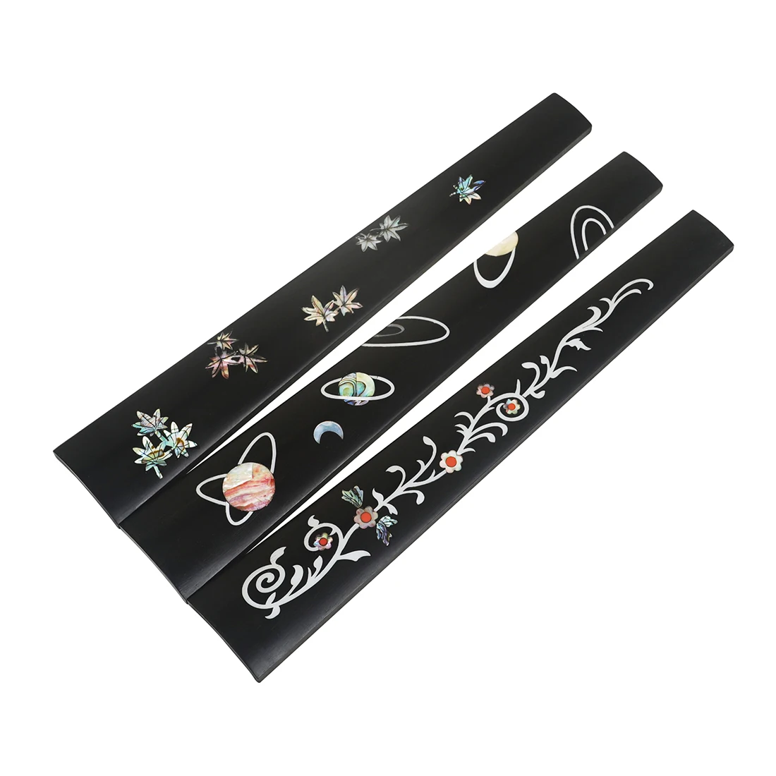 

4/4 Size Violin Fingerboard Ebony Fingerboard Black Colored Pattern Violin Fingerboard Accessories Stringed Instrument Parts