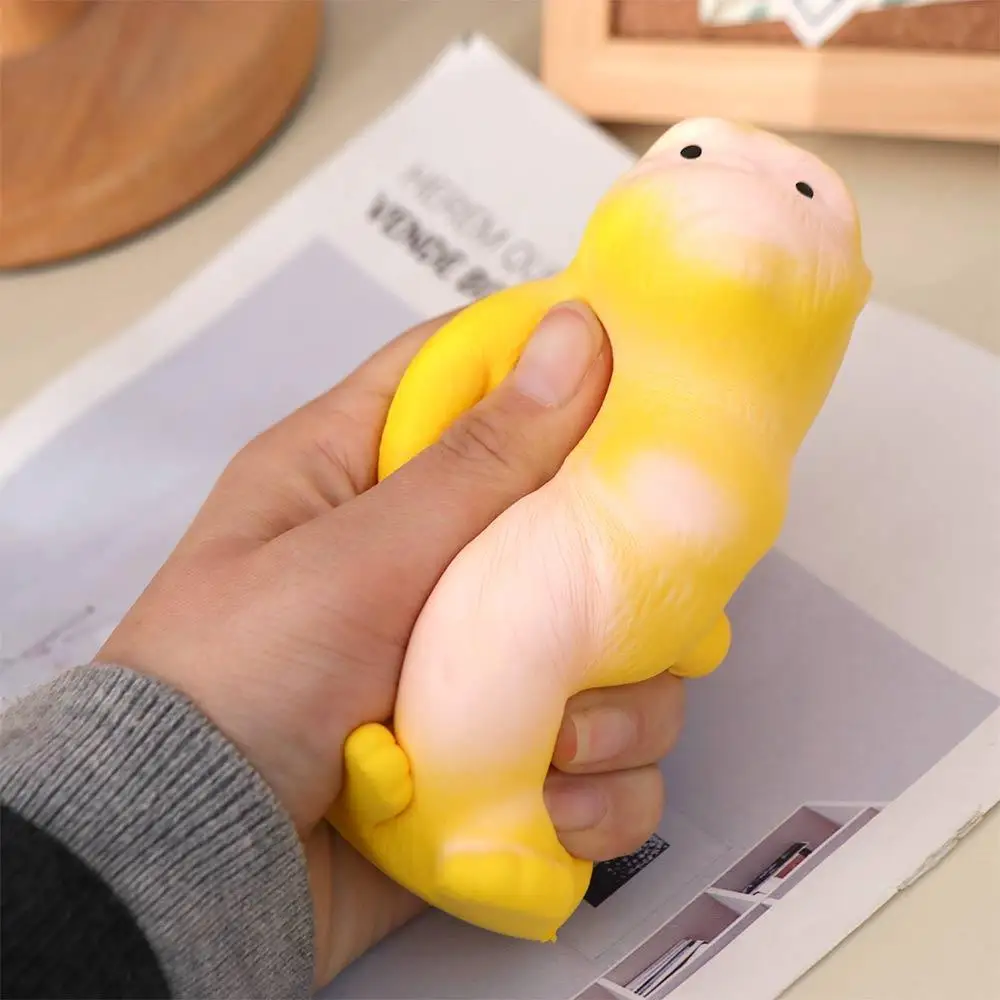 Monkey Toy Orangutan Squeeze Vent Gorilla Yellow Stretch Squeezing Monkey Toys Funny 16cm Soft Glue Gorilla Toys Children Toys