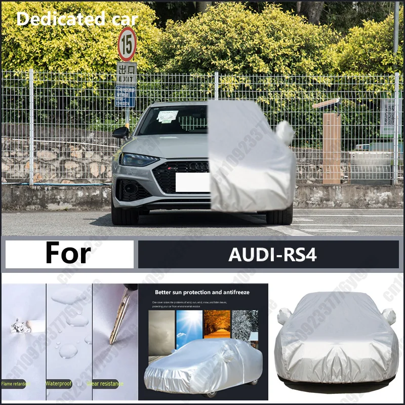 

For AUDI-RS4 Oxford cloth car cover for sun protection, rain resistance, and all season special car dust cover