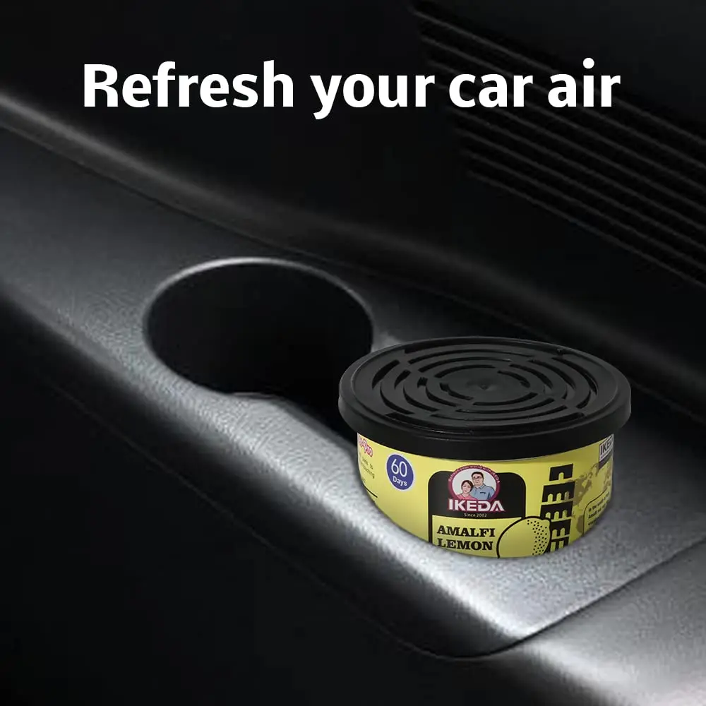 Car Air Fresheners:  Lemon Scent | Organic Cans | Odor Eliminator Essential | Long-Lasting | Strong Fragrance | For Home Closet